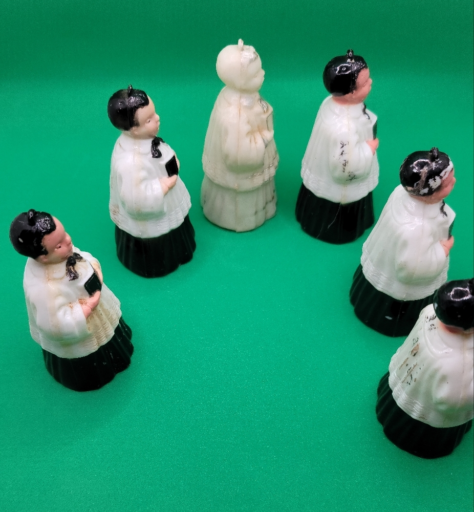 Vintage Erwin Plastic. Christmas  altar boys ornaments. - Picture 5 of 9